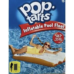 Pop Tarts Inflatable Pool Raft Float Floatie 57.8 x 29.9" Sealed Box Strawberry